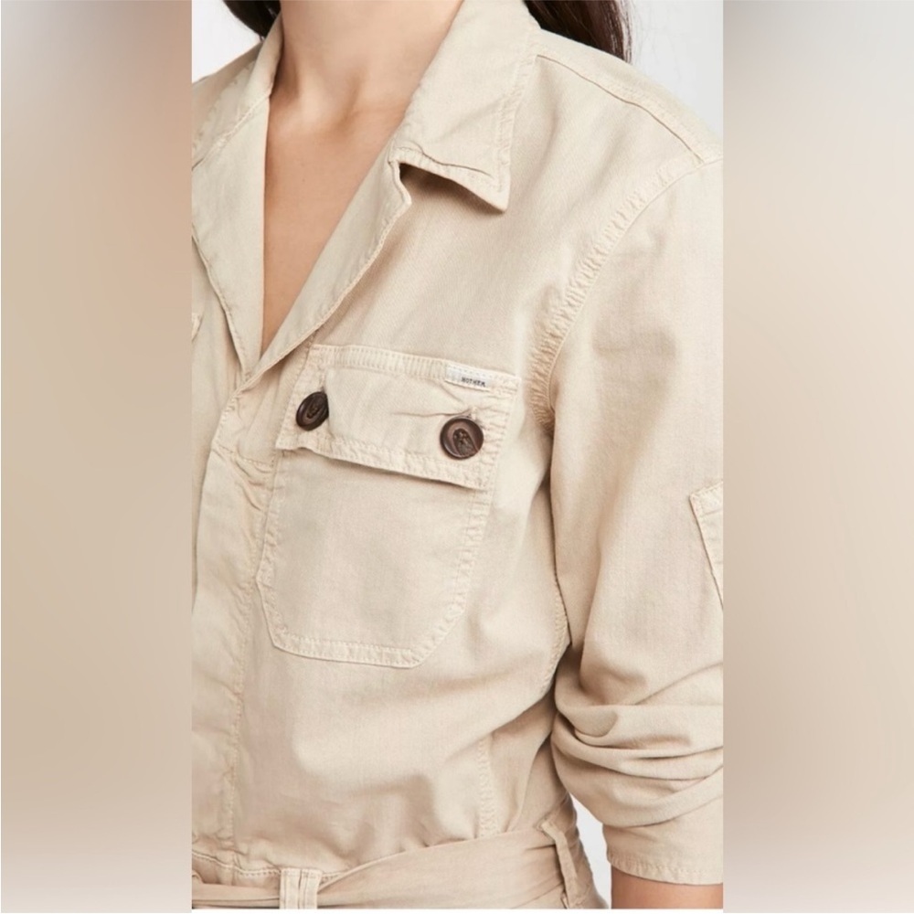Mother Jumpsuit The Cargo Fixer In Medium Khaki View 5